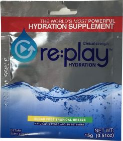 REPLAY: Hydration Tropical Breeze Packet, 15 gm