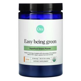 ORA ORGANIC: Orange Superfood Greens Powder, 240 gm