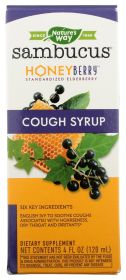 NATURES WAY: Sambucus Honeyberry Cough Syrup, 4 fo