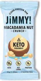 JIMMYBAR: Keto Macadamia Nut Crunch, 1.59 oz