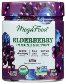 MEGAFOOD: Elderberry Immune Support Gummy, 54 pc