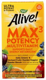 NATURES WAY: Orchard Fruits & Veggies Alive Max3 Potency Multivitamin, 90 tb