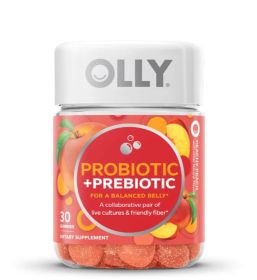 OLLY: Probiotic Plus Prebiotic Peachy Peach Gummies, 30 ea