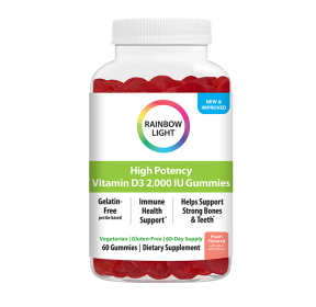 RAINBOW LIGHT: High Potency Vitamin D3 2000 IU Gummies, 60 pc