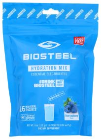 BIOSTEEL: Hydration Pwdr Blue Rspbr, 16 un