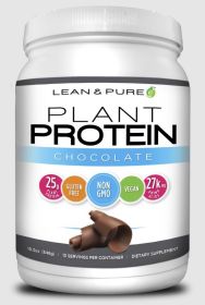 OLYMPIAN LABS: Lean and Pure Plant Protein Chocolate, 548 gm