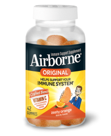 AIRBORNE: Zesty Orange Immune Support Gummies, 42 un